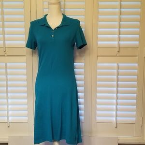 Lee Riders Teal Blue T-Shirt Dress Size M